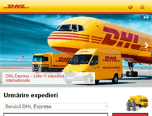 Tablet Screenshot of dhl.ro