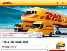 Tablet Screenshot of dhl.is