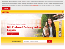 Tablet Screenshot of dhl.de