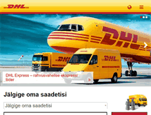 Tablet Screenshot of dhl.ee